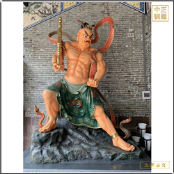 寺廟金剛力士銅雕塑 