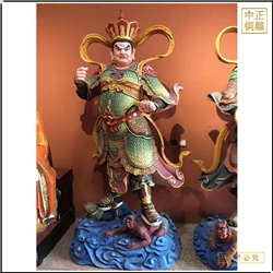 寺廟四大天王銅佛像定制廠家