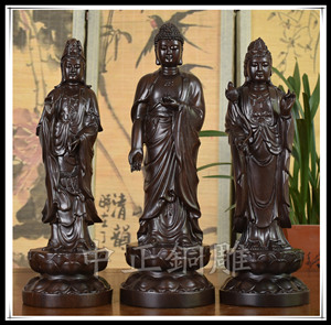 開光西方三圣雕塑